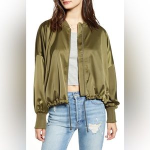 Jack by BB Dakota satin bomber jacket